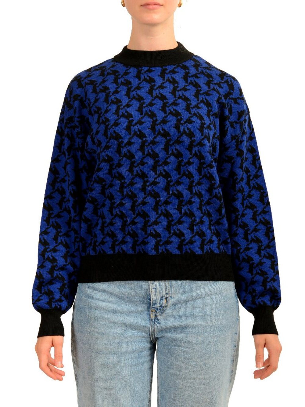 Scuderia Ferrari Women's Cavallino Pixelated 100% Wool Sweater US XS IT 38